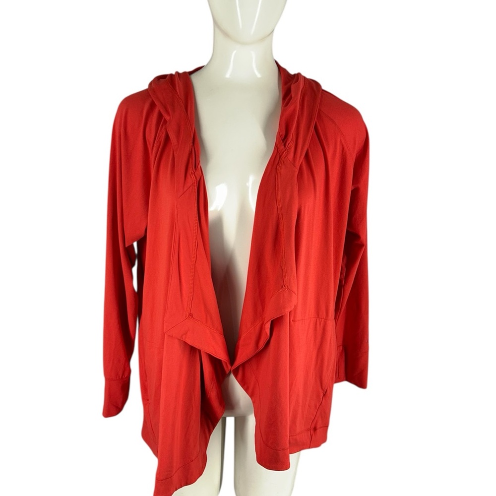 Cuddl Duds Coral Flexwear Cardigan Hoodie XL